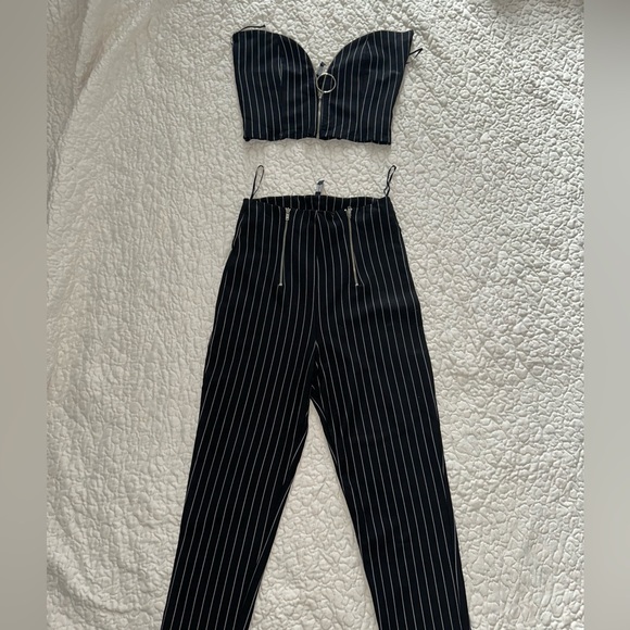 2 PIECE PINSTRIPE PANTS SET! - Picture 5 of 9